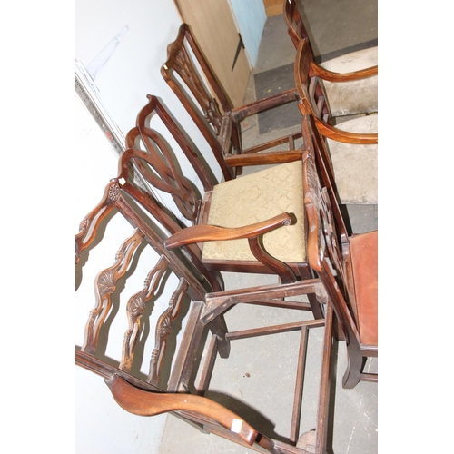96 - 8 assorted chairs, all 19th century