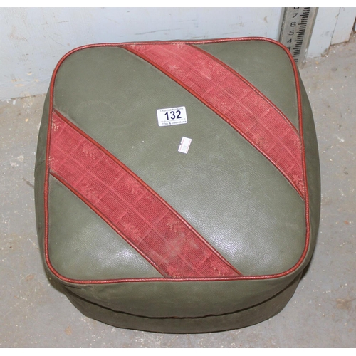 132 - Retro footstool or pouffe