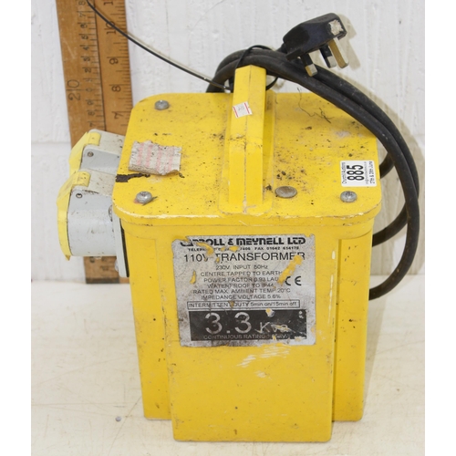 885 - 110v transformer