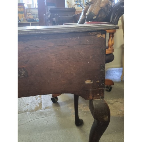 34 - 19th century oak lowboy or side table with single drawer