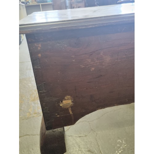 34 - 19th century oak lowboy or side table with single drawer