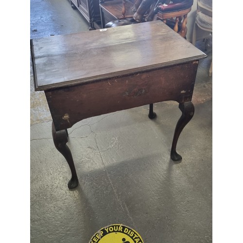 34 - 19th century oak lowboy or side table with single drawer