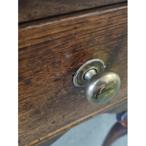 34 - 19th century oak lowboy or side table with single drawer