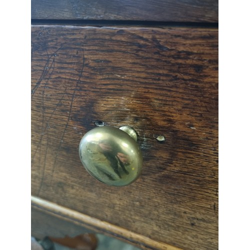 34 - 19th century oak lowboy or side table with single drawer