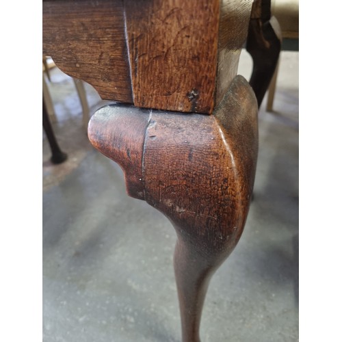 34 - 19th century oak lowboy or side table with single drawer