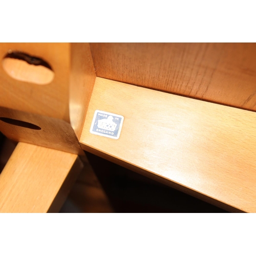 21A - A vintage blonde Ercol extending dining table