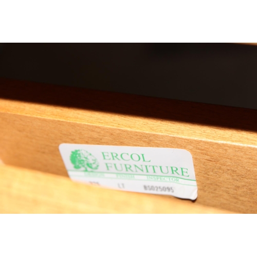 21A - A vintage blonde Ercol extending dining table