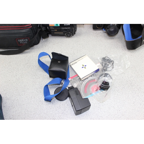 717 - Zenit 12XP camera and other camera parts and accessories etc