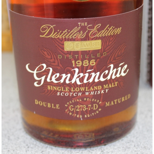 1601 - A bottle of Glenkinchie 1986 Distillers Edition whisky in box