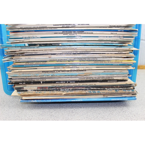 650 - Qty of mixed LP vinyl records to inc Steeleye Span, Neil Young, Bob Dylan, Moody Blues etc