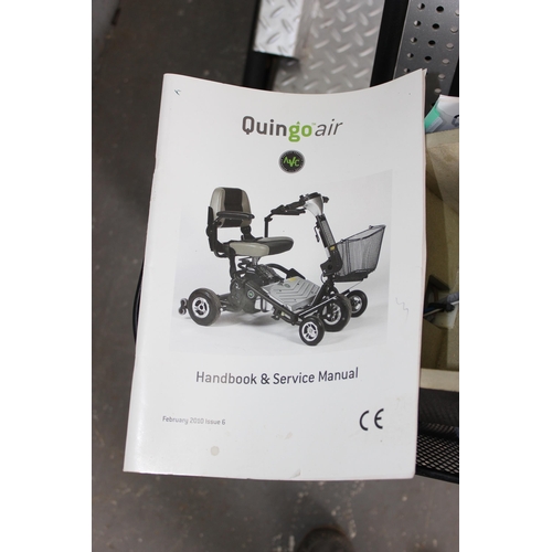 752 - Quingo Air 5 wheel mobility scooter with charger