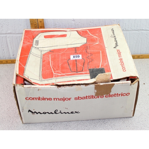 859 - Moulinex vintage food mixer in box