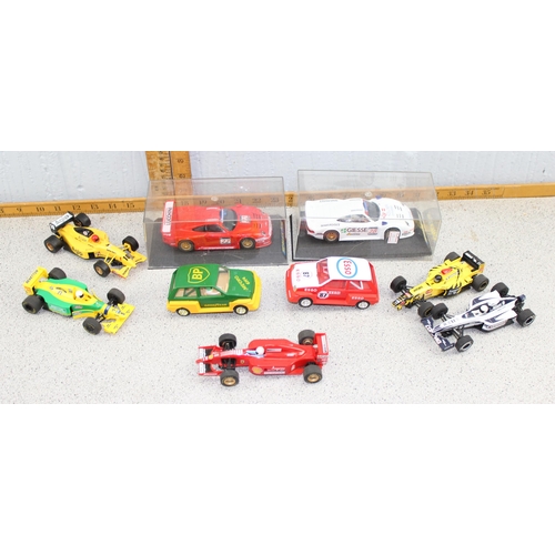 1502 - Basket of toy cars to inc Scalextric