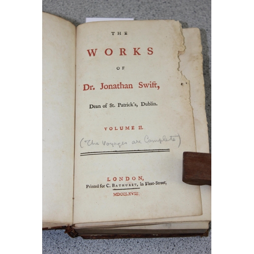 552 - Books, The Works of Dr Jonathan Swift, Volume 2, Travels into several remote nations of the world by... 