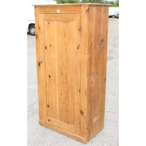 64 - A vintage pine hall cabinet, approx 175cm tall x 85cm wide x 50cm deep