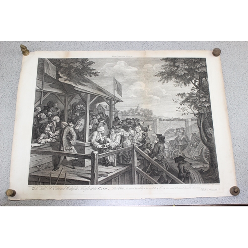 407 - 4 antique William Hogarth prints, 