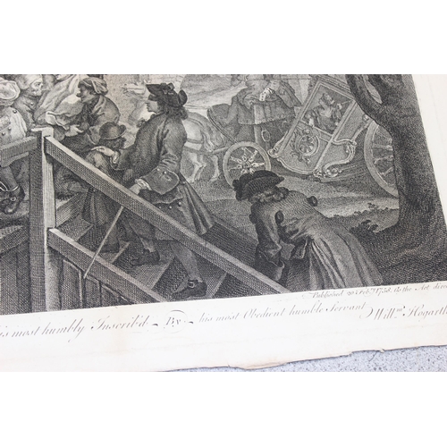 407 - 4 antique William Hogarth prints, 