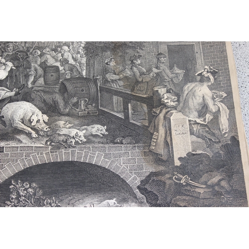 407 - 4 antique William Hogarth prints, 