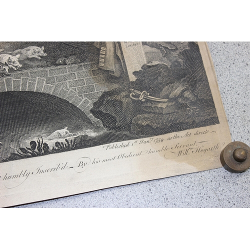 407 - 4 antique William Hogarth prints, 