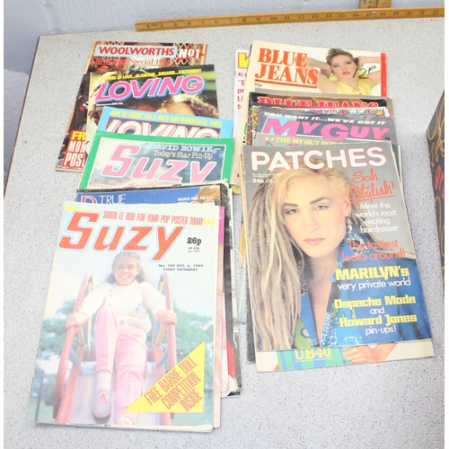 563 - Qty of assorted vintage Jackie magazines, mainly 1980's etc