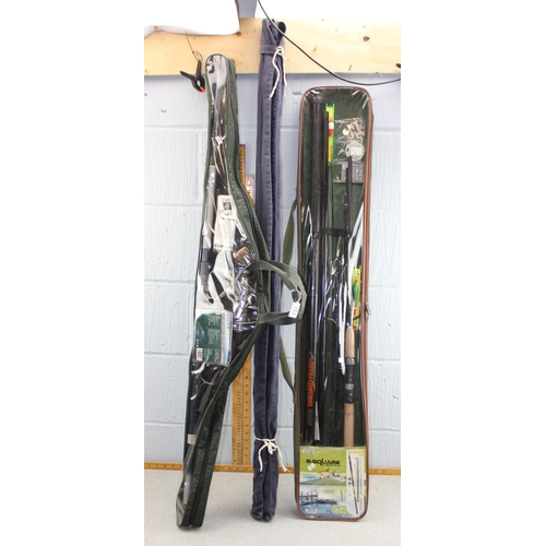 753 - Qty of assorted fishing rods and reels, some new in packets