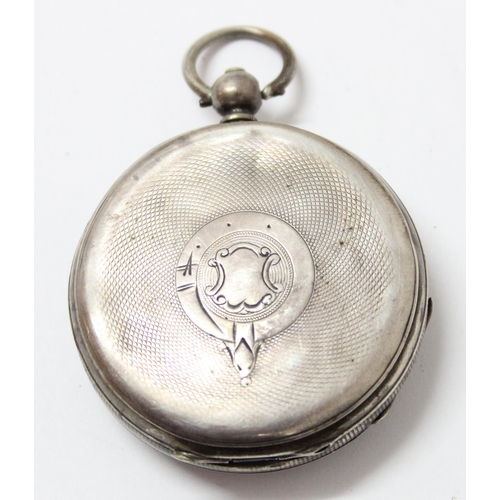 1407 - Continental silver cased pocket watch