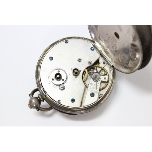 1407 - Continental silver cased pocket watch