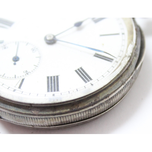 1407 - Continental silver cased pocket watch