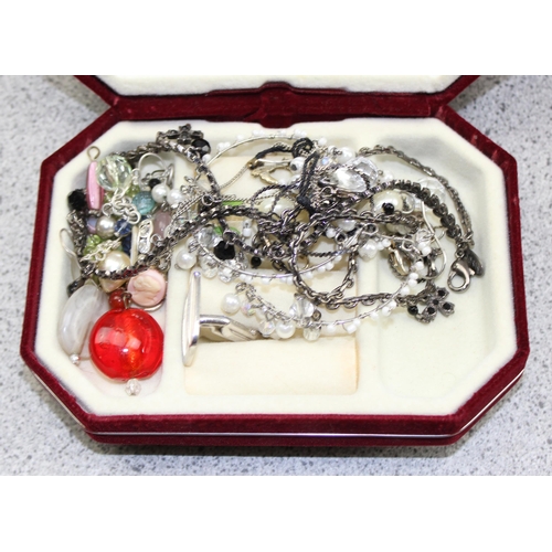 1214 - Qty of assorted costume jewellery, approx 1.4kg gross weight