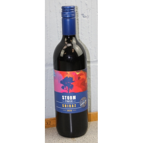 1616 - 5 bottles of Storm Tree Shiraz 2020 red wine, 75cl bottles