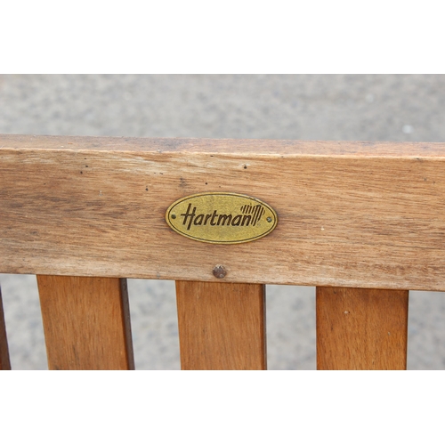 354 - Hartmann teak garden bench storage seat