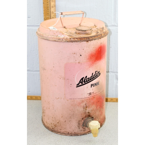 757 - A vintage Aladdin Pink paraffin can