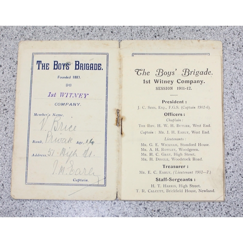 1033 - Quantity of Boys Brigade membership cards, most C.WW1 era