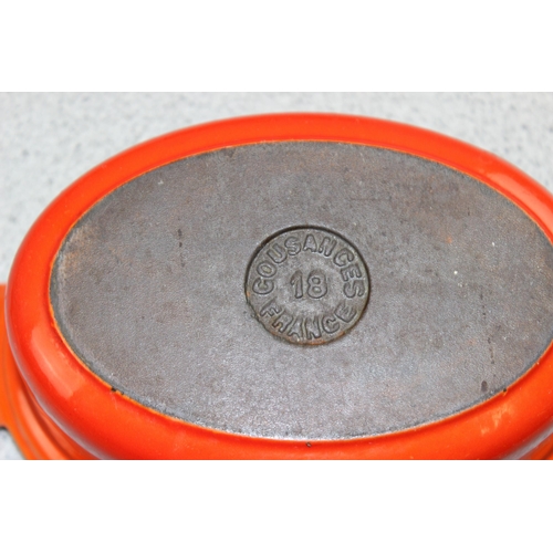 1788 - Le Creuset griddle pan, 2 lidded pans and a ceramic lidded cooking pot (4)