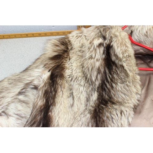 217 - Vintage fur jacket, possibly goat, made in Hong Kong