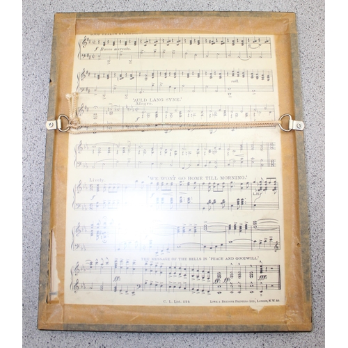 452 - 4 framed 1930’s music sheets including Disney Snow White score.