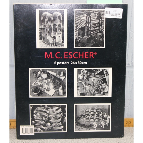 575 - Vintage M.C. Escher Taschen Posterbook, 6 Posters book