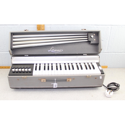 664 - Vintage Lorenzo electric piano or organ, with detachable legs