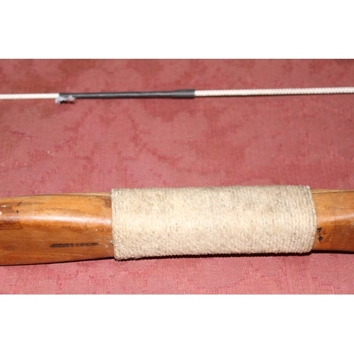 768 - A Jaques vintage wooden archery longbow