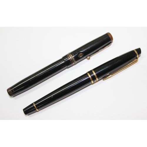 1621 - A Swan Mabie Todd fountain pen with Philip's of Oxford 14ct gold nib and a Watermans fountain pen (2... 