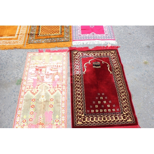 219 - 7 assorted modern prayer rugs, mainly Turkish made