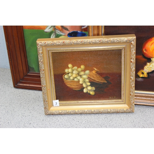 461 - B.L. Poulter (XX), qty of oil on board still life paintings, some framed (9)