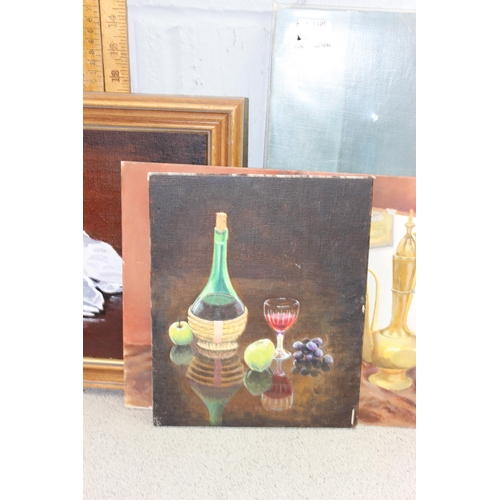 461 - B.L. Poulter (XX), qty of oil on board still life paintings, some framed (9)