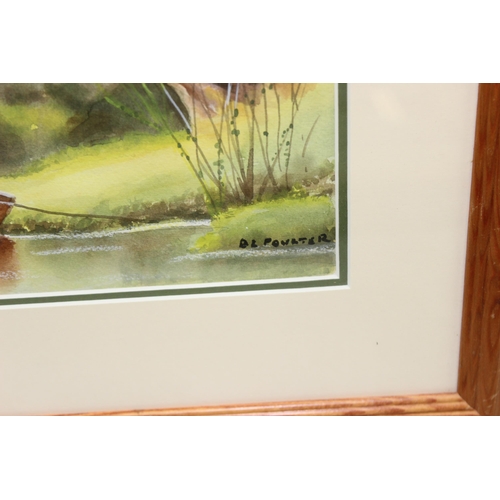 468 - B.L. Poulter (XX), 3 of watercolour artworks, all with water related scenes