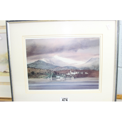 474 - Qty of mixed pictures to inc 2 watercolours by Peter Dewar