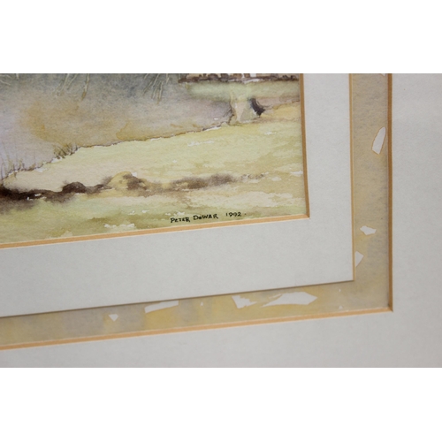 474 - Qty of mixed pictures to inc 2 watercolours by Peter Dewar