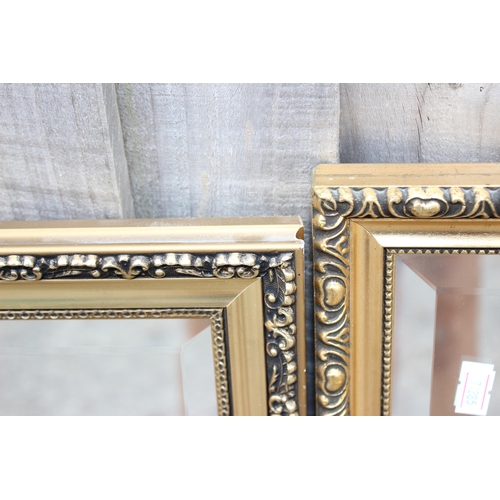 477 - 3 gilt framed mirrors