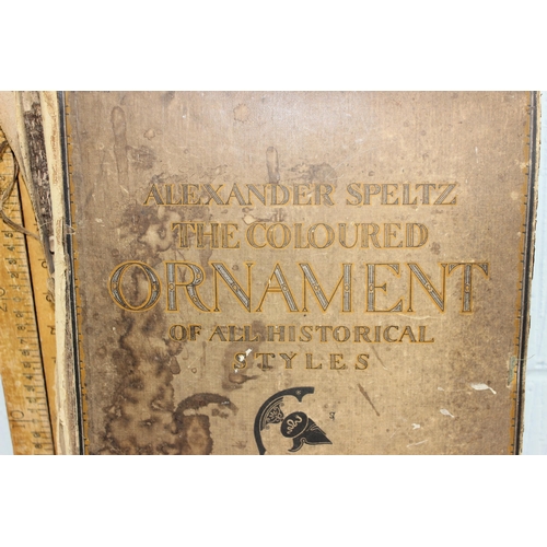 615 - Speltz, Alexander; THE COLOURED ORNAMENT OF ALL HISTORICAL STYLES, ANTIQUITY, with coloured plates f... 