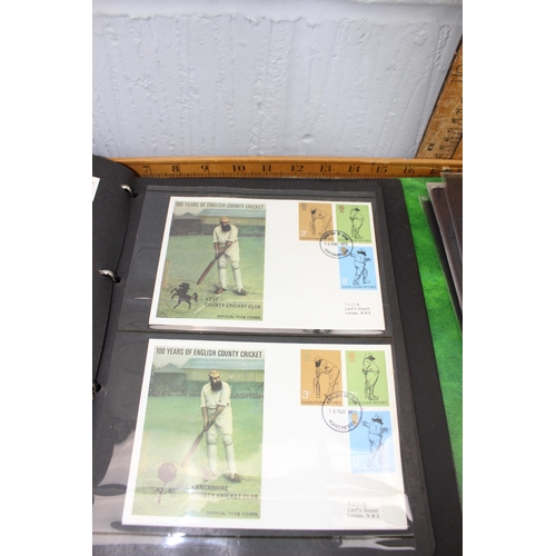 618 - A large qty of assorted FDC stamps, all cricket related to inc 1979 Prudential Cup limited edition s... 