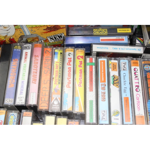 1547 - A large qty of vintage computer games cassettes, mainly Spectrum & Amstrad etc